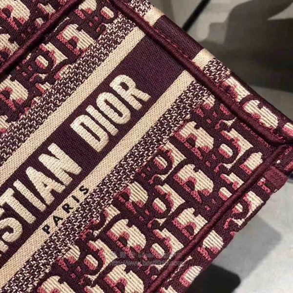 Dior包 迪奧復古凹造型刺繡小號手袋 Dior Mini Book tote手提包  Dyd1101